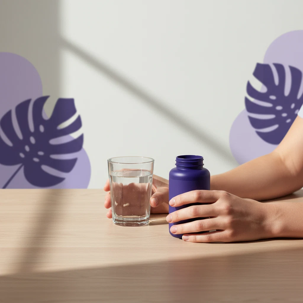 Dagelijkse routine met Ozalyn supplement - innemen met water bij de maaltijd
